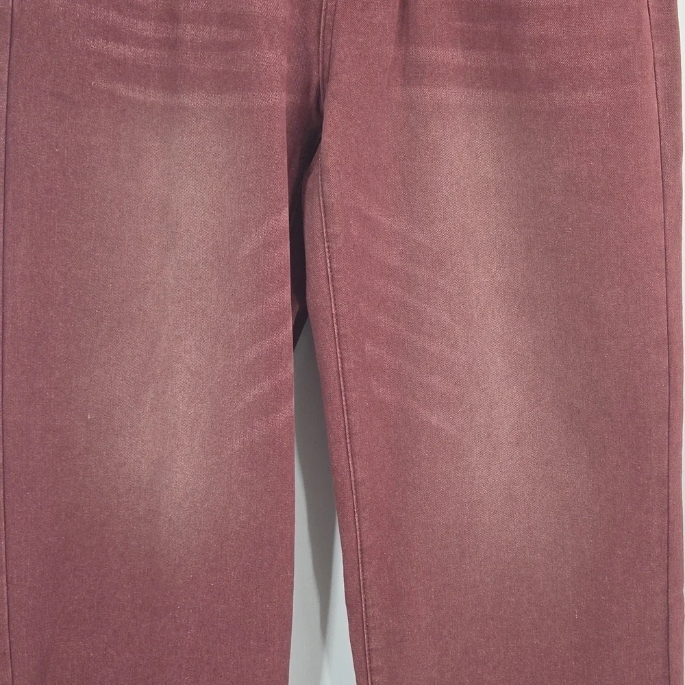 Mens Red Wide Leg Skater Jeans NWT